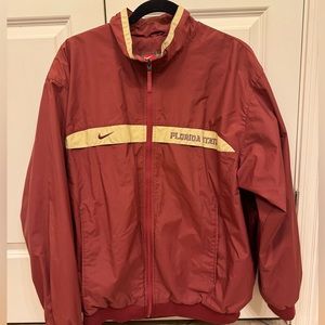 Florida State garnet and gold Nike windbreaker